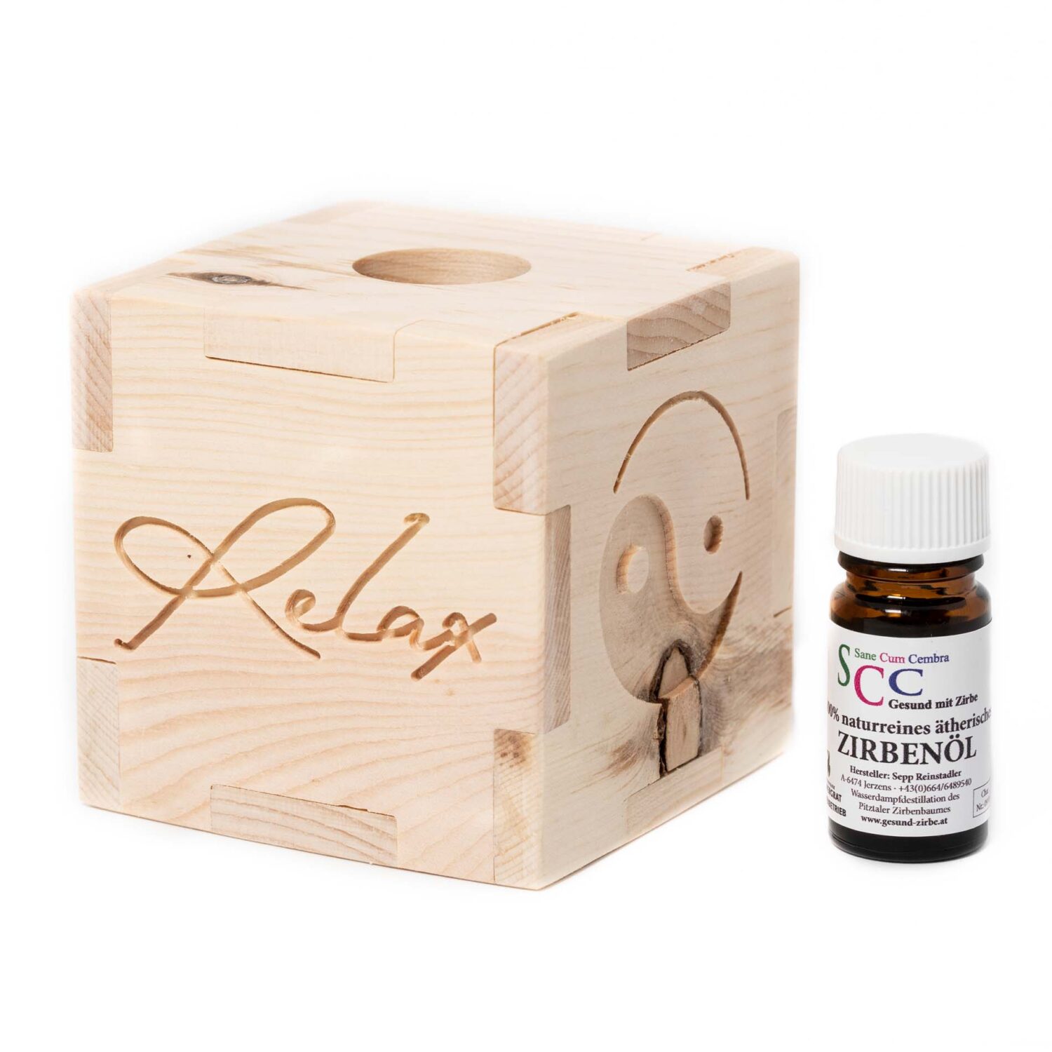 Aromawürfel – Relax – inkl. 5ml Zirbenöl